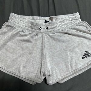 Adidas Gray Athletic Shorts with Elastic Waistband NWOT